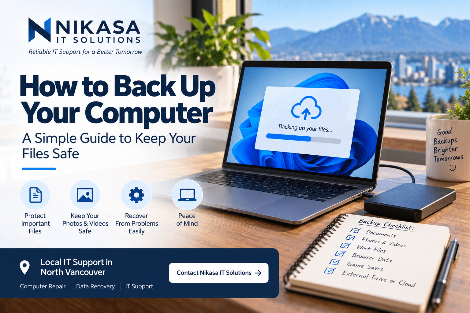 How to back up your computer and protect important files